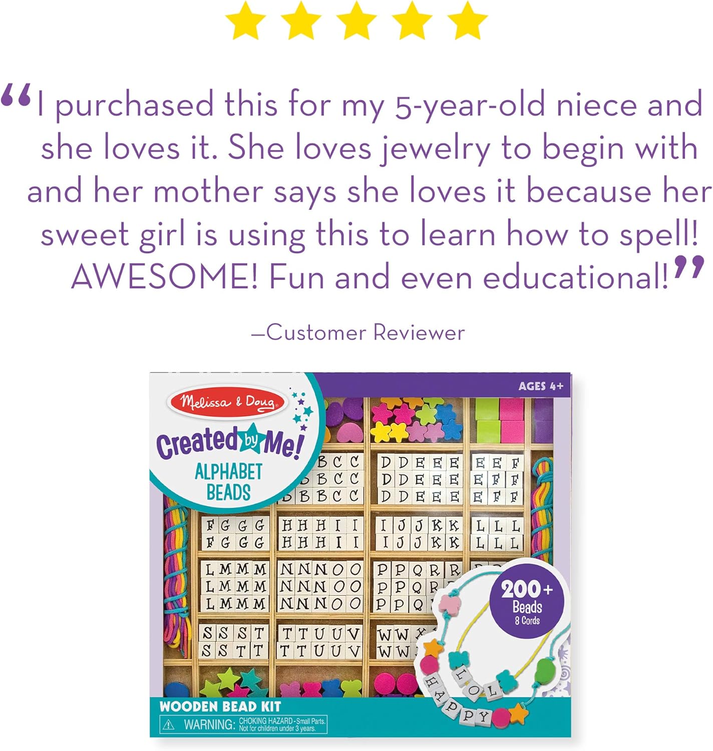 melissa and doug wooden stringing beads