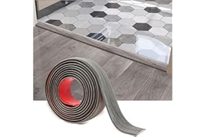 Art3d Self Adhesive Vinyl Strip for Joining Floor Gaps, Carpet Thresholds - 10 FT, 1.57in, Gray