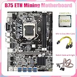Lodokdre B75 ETH Mining Motherboard 8X PCIe USB G1620 CPU LGA1155 view 5