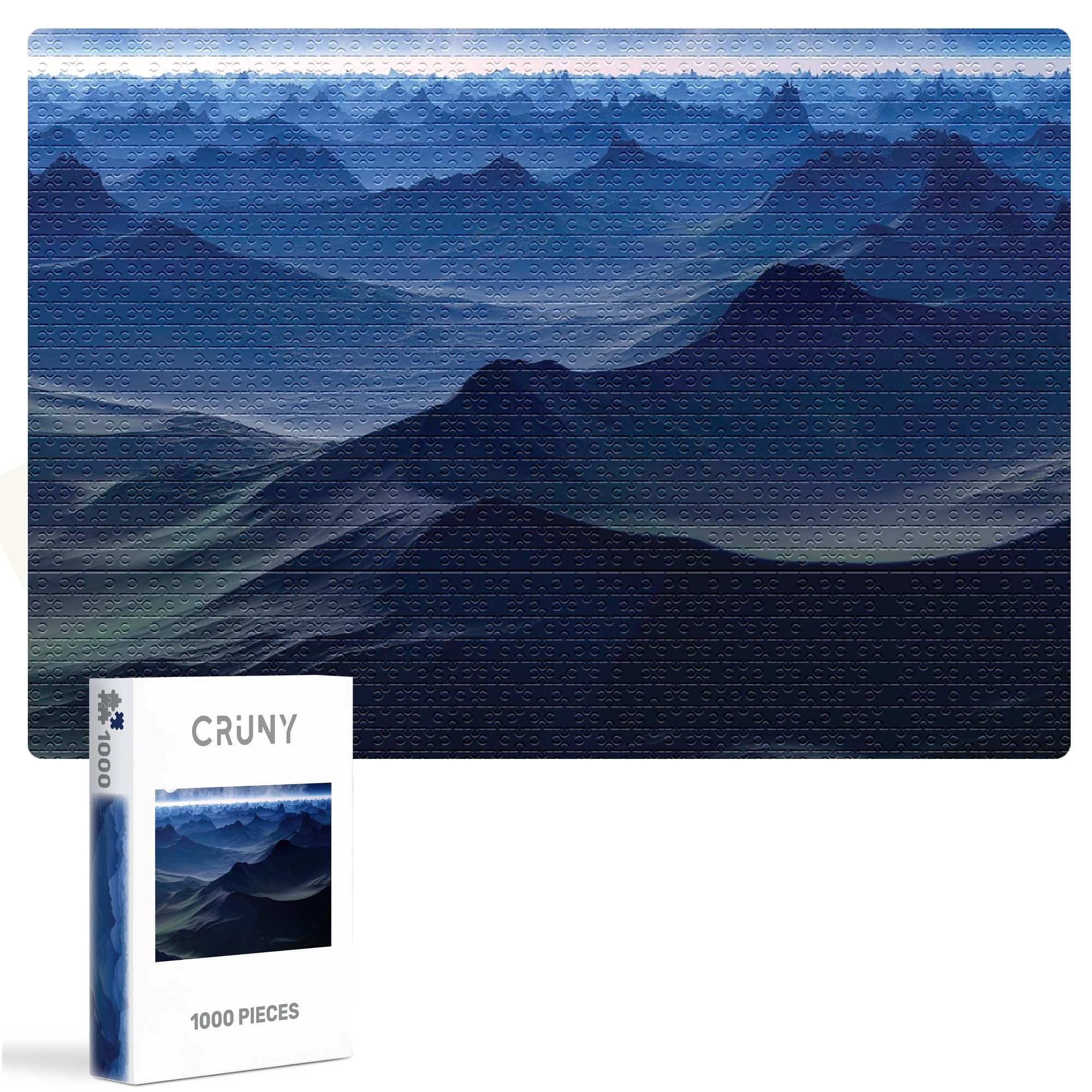 CRUNY Jigsaw Puzzles for Adults 1000 Pieces - DIY Paper Painting 1000 Piece Jigsaw Puzzles for Adults - Jigsaw Puzzle to Exercise Logic and Sensory Coordination - Gifts for Men & Gifts for Women