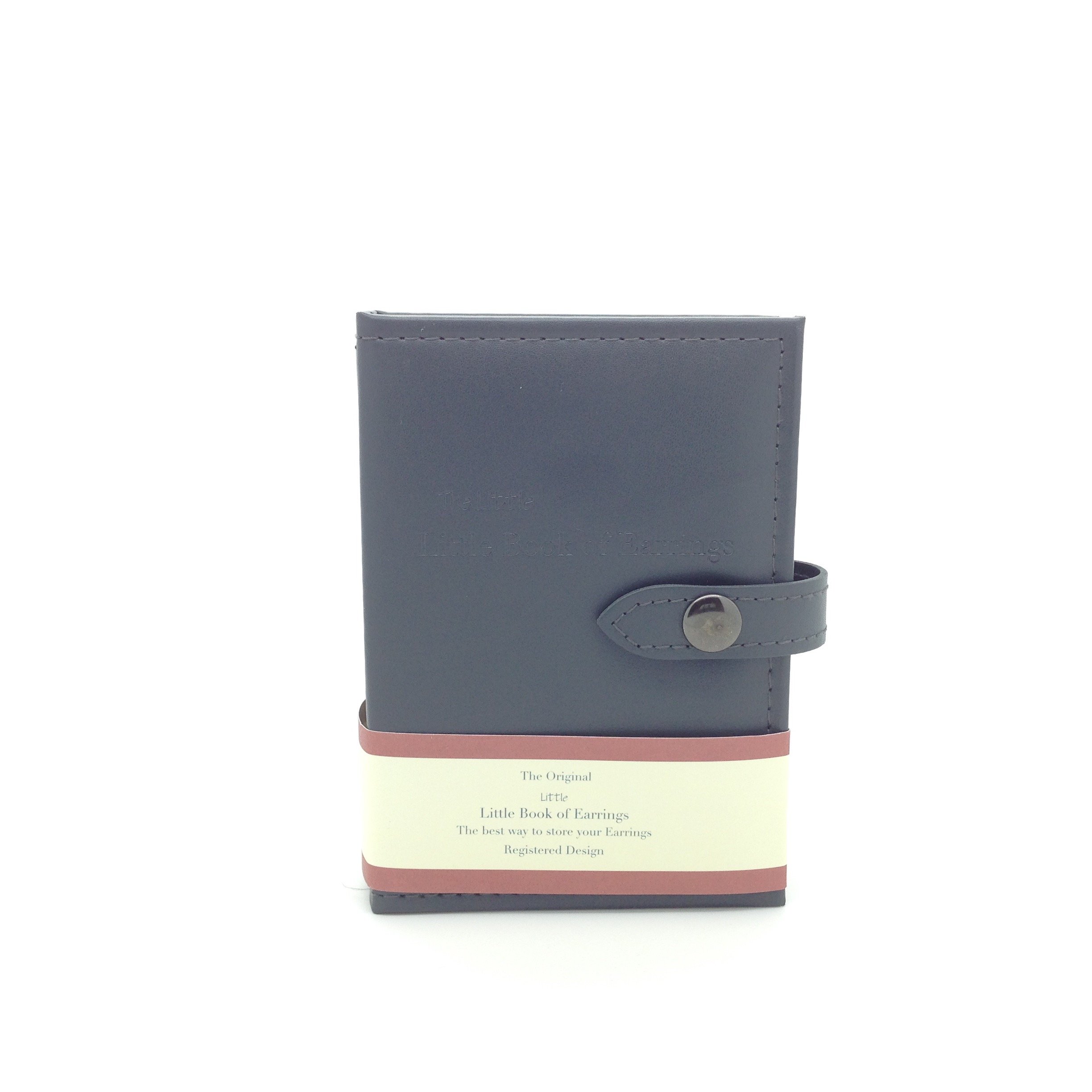 Small Size GREY - Little Little Book of Earrings - A Small Book for Keeping Your Earrings Safe!