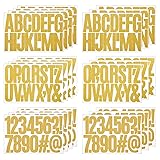 350 PCS Gold Letter Stickers 3 Inch Vinyl Letters