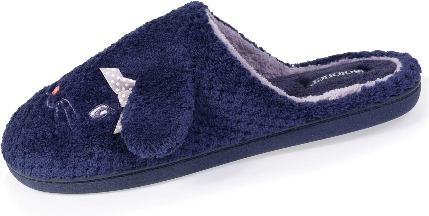 Isotoner Women's 3D Slippers Blue Size 6 UK Amazon.co.uk Shoes & Bags