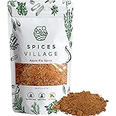 SPICES VILLAGE Apple Pie Spice [ 8 oz ] - Cinnamon, Ginger, Nutmeg, and Allspice Mix - Kosher, Gluten Free, Non GMO, Resealab
