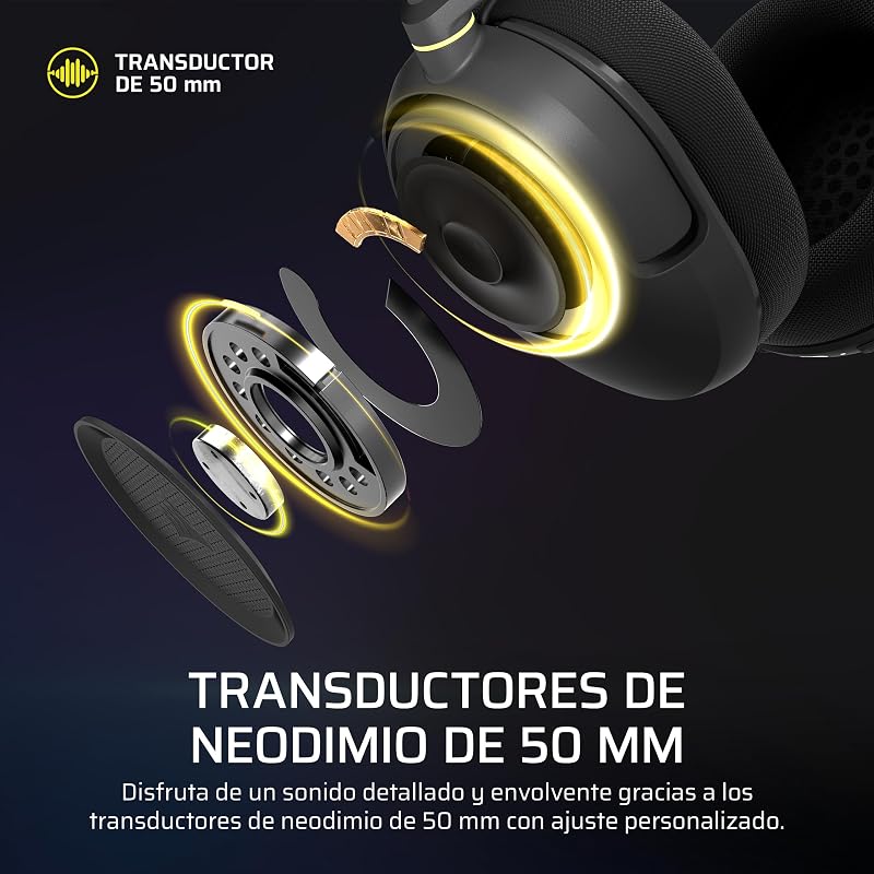 HS35 v3 Headset Gaming sem fios – Preto
