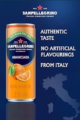 San Pellegrino Italian Sparkling Orange Drink 12 x 330ml Can 64k Cals Per Can view 2