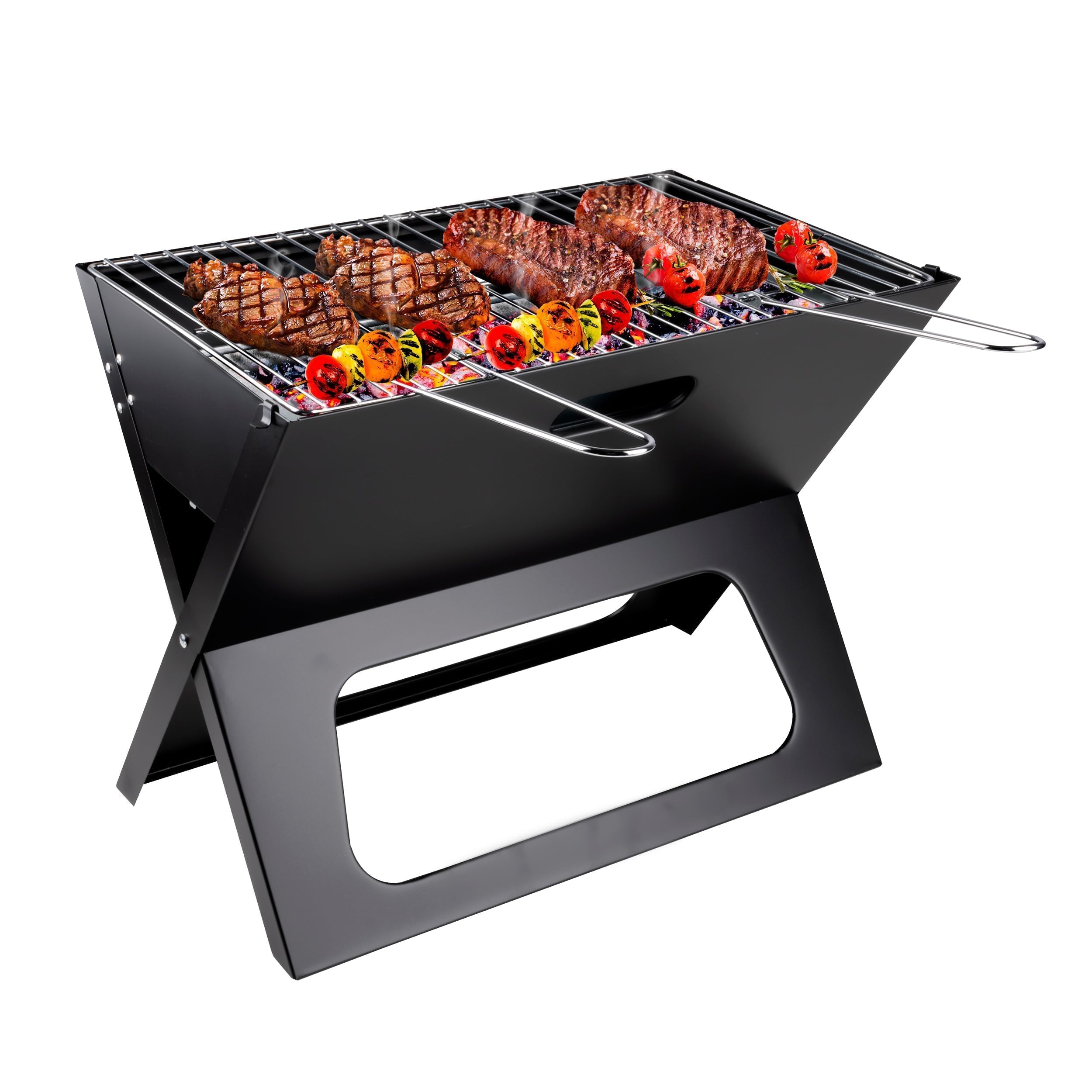 BBQ Collection Barbecue - BBQ - Portable - Foldable - separate Firebowl and Grill Grid - Black,8711252249018