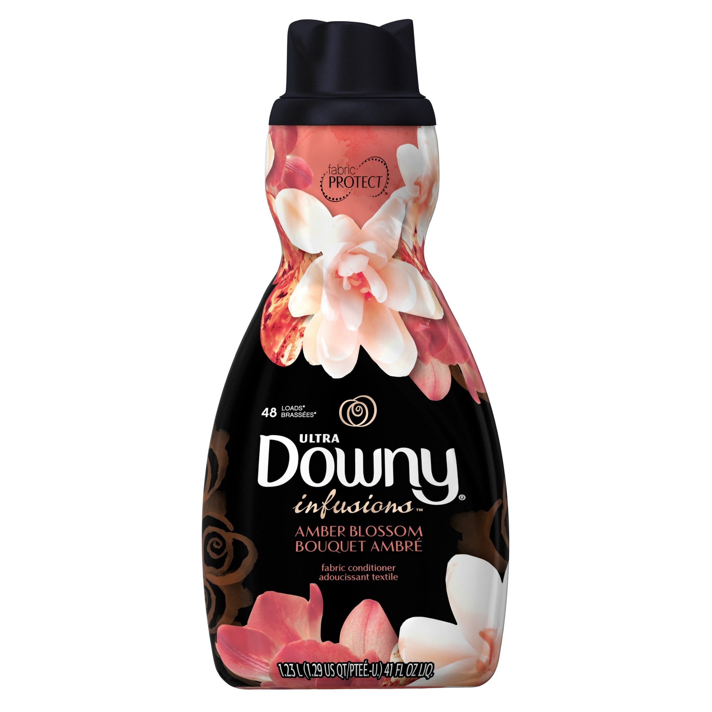 Ultra Downy Infusions Amber Blossom Liquid Fabric Softener and