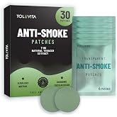 TOLEVITA Anti-Smoke Herbal Patches &ndash; Circle Shape 7mg (Green), Quit Smoking Patches to Help Reduce Cravings | Herbal Stop Smoking Aid for a Healthier Lifestyle - 30 Patches
