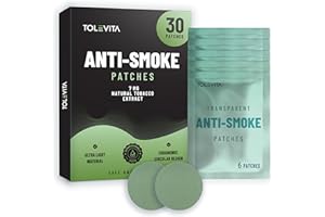 TOLEVITA Anti-Smoke Herbal Patches – Circle Shape 7mg (Green), Quit Smoking Patches to Help Reduce Cravings | Herbal Stop Smo