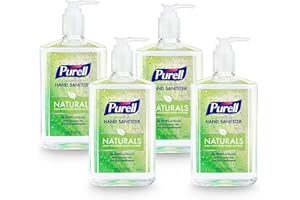 Purell Advanced Hand Sanitizer Naturals with Plant Based Alcohol, Citrus Scent, 12 fl oz Pump Bottle (Pack of 4) - 3623-06-EC2
