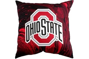 College Covers Ohio State Buckeyes 2 Sided Color Swept Decorative Pillow, 16", Made in The USA