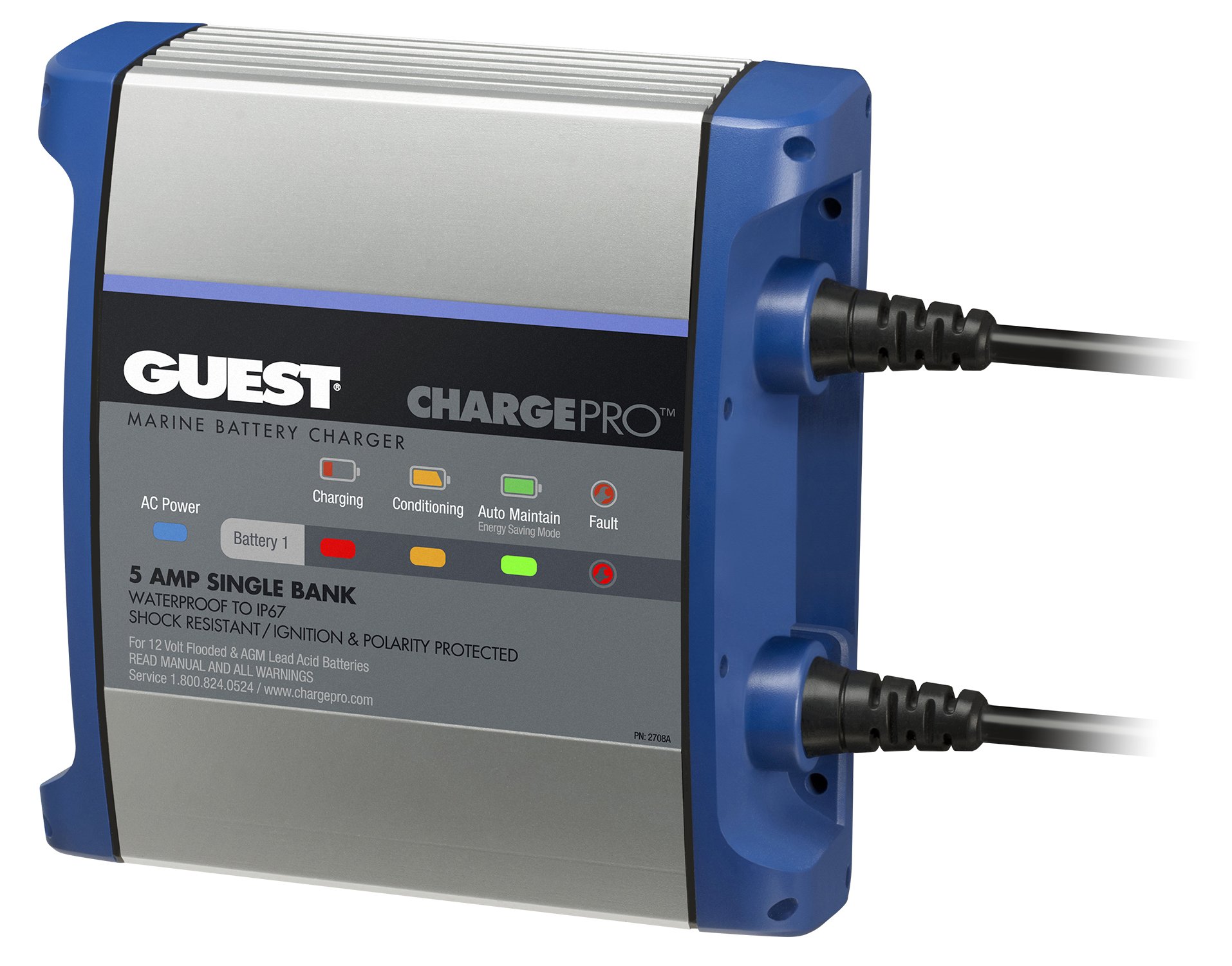 Guest 2708A Guest On-Board Battery Charger 5A / 12V; Bank; 120V Input Image
