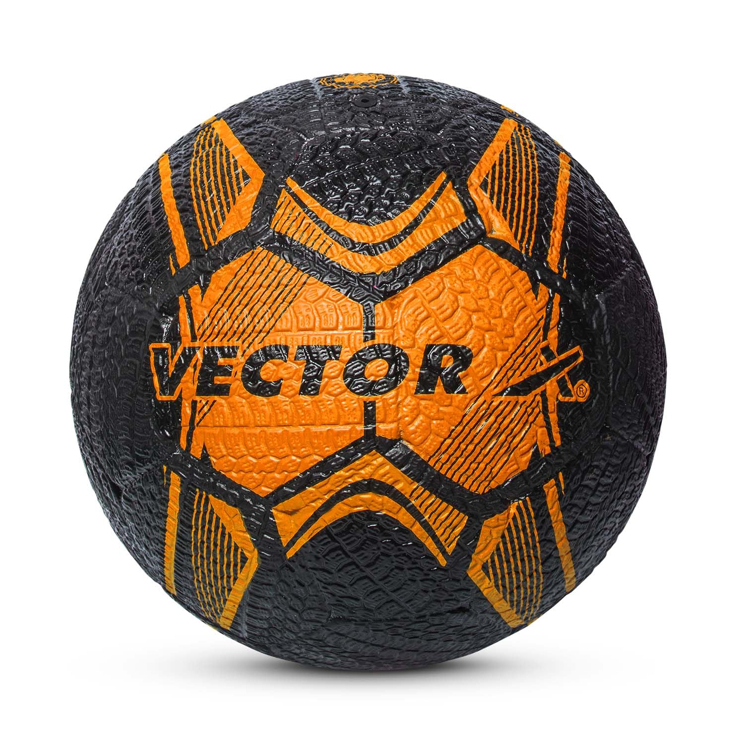 Vector X Street Soccer Football | Material- Moulded rubber | All Surface | High Bounce | High Speed ​| Rubberized Outer core | High Air Retention Bladder | 32 Panel | Training