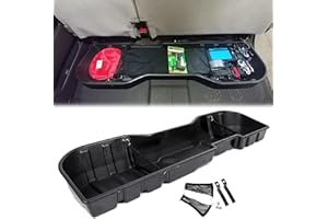 ECOTRIC Under Seat Storage Box Compatible with Crew Cab 2007-2019 Silverado/Sierra 1500 / 2500HD / 3500HD Under Seat Storage 