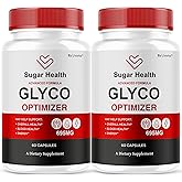 (2 Pack) SugarHealth Glyco Optimizer - Official SugarHealthy Premium Supplement Pills, All Natural SugarHealth Advanced Formula Glyco Support Wellness & Overal Health Review, 120 Capsules For 2 Months