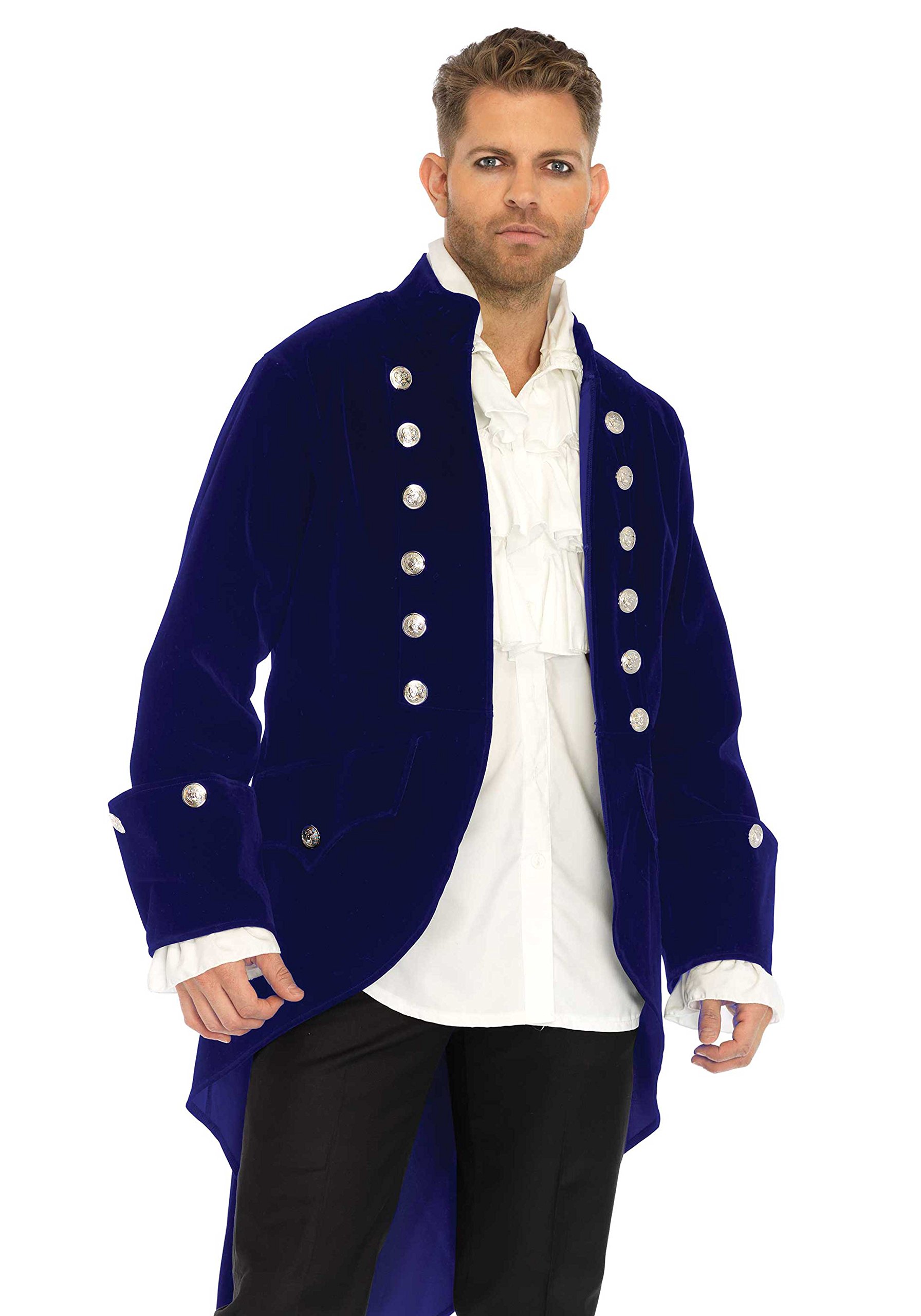 Leg Avenue Long Velvet Coat Men's Costumes, Medium