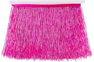 KKSACCCN Beaded Fringe Trim,Ribbon Tassel Fringe Trim 6 Inch Wide 2 Yards Long for Crafts DIY Dress Clothes Decoration (Hot Pink)