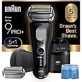 Braun Series 9 PRO+ Electric Shaver, Pro SensoAdapt, 6in1 SmartCare Center, Wet & Dry Razor, 9660CCPS, Black