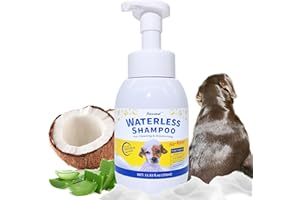 Petstoral Waterless Dog Shampoo No Rinse Puppy Dry Hypoallergenic Shampoo and Conditioner - Soothing and Deodorizing Quickly Cleans Smelly Dogs and Cats (11.84 fl oz/350ml)