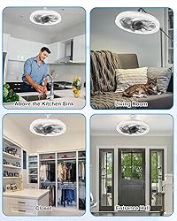 Ceiling Fans with Lights, Socket Fan Light with