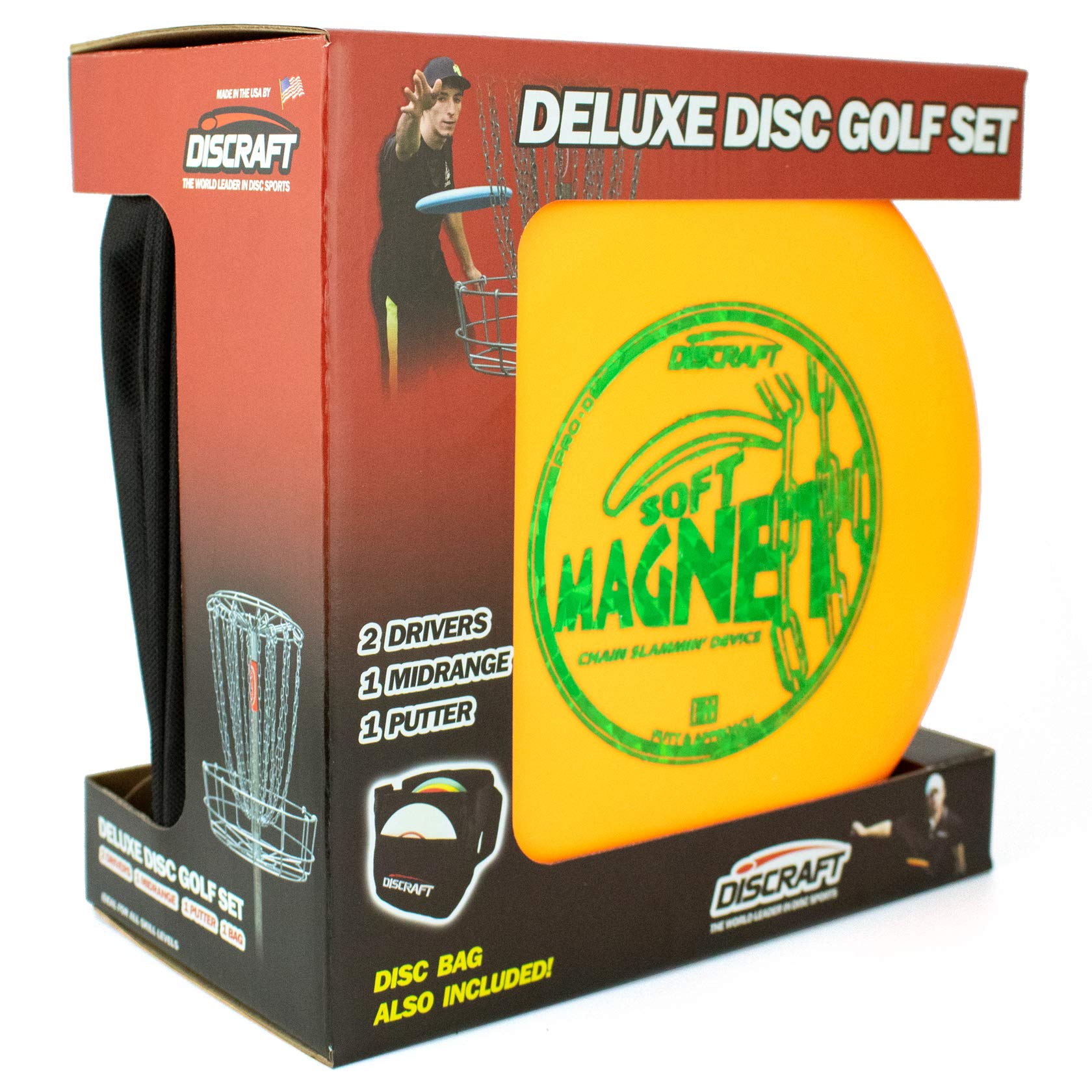 Discraft Deluxe Disc Golf Set (4 Disc and Bag)Models and plastic blends