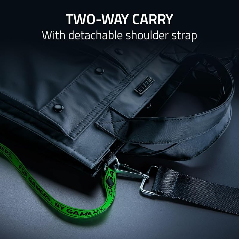 Xanthus Tote Bag - Compartimento dedicado almofadado para portátil - Serve para portáteis até 16" - Nylon repelente à água - Transporte bidirecional com alça de ombro destacável