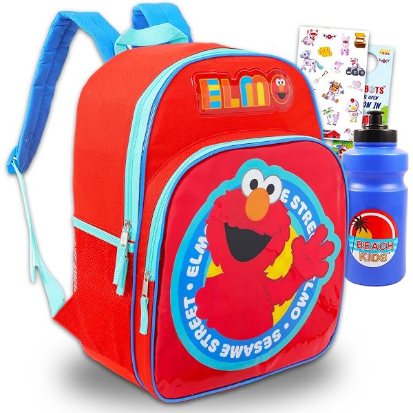LOGOVISION Lightweight Backpack With Sesame Street Design – Packable For School, Work, Travel