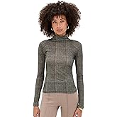 rag & bone Women's Shaw Paneled Long Sleeve Turtleneck Tee