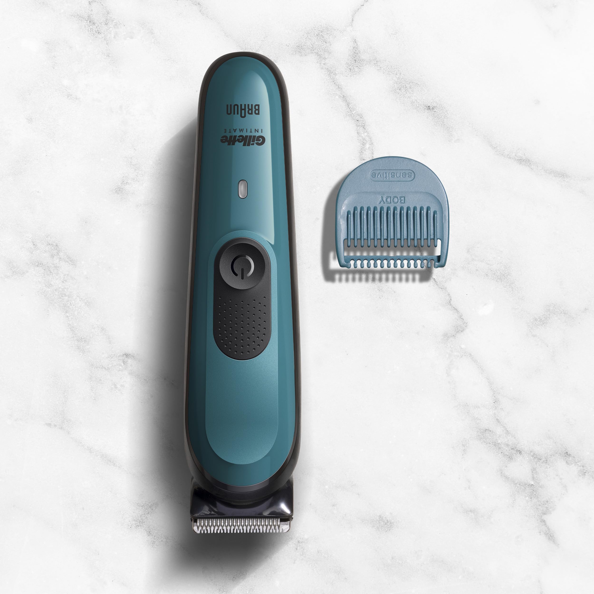 Gillette Intimate Elektrischer Körperrasierer Herren i3 für den Intimbereich, SkinFirst Intimrasierer, Trimmer mit Lebenslang Scharfen Klingen, Wasserdicht, Kabellos für Nass- und Trockenanwendung 7