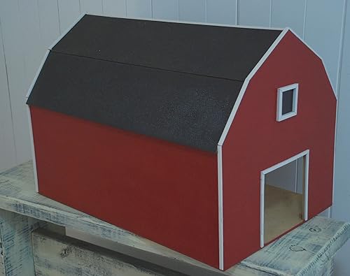 Amazon Com Red Toy Barn With Hay Loft Pretend Farm Play House