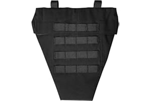 ULIONTAC Tactical Crotch Protective Panel - Lower Abdomen Platform Groin Protector 500D Nylon Molle Strap with Foam Inset Pad