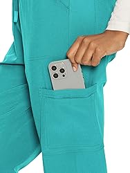 floralhue Scrubs for Women, V-Neck Scrubs Top