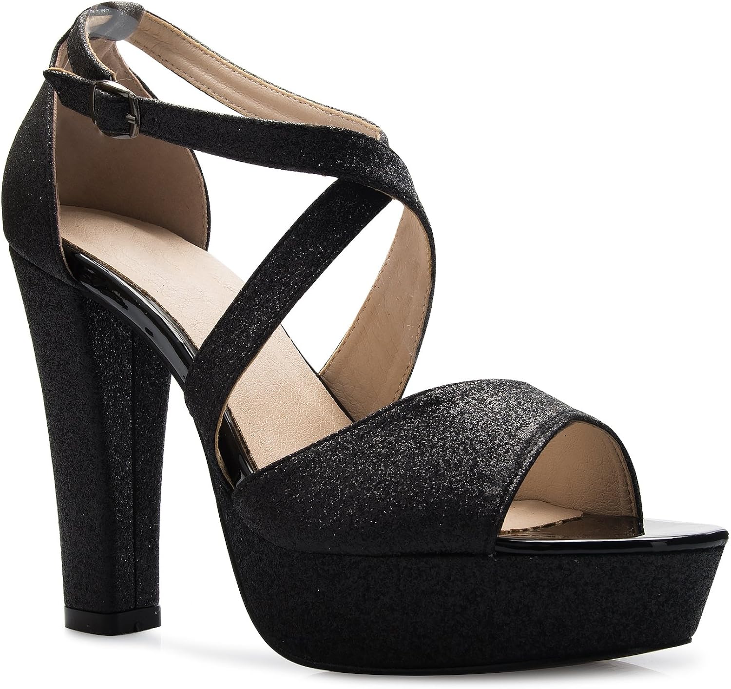 platform ankle heels