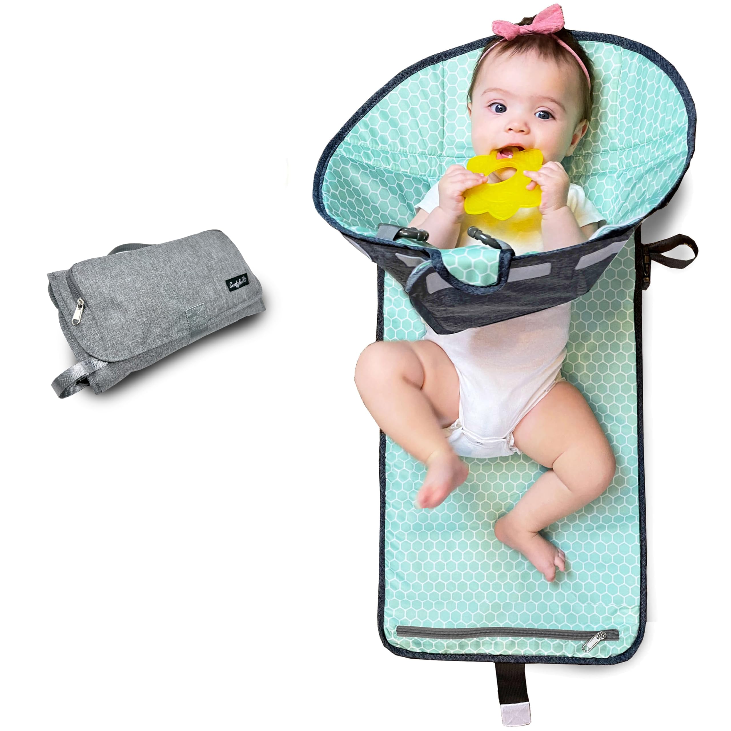 Amazon Diaper Changing Pad With Barrier Ubbi Changing Mat SnoofyBee  Portable Clean Hands Changing