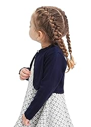 Lilax Little Girls' Knit Long Sleeve Button Closure