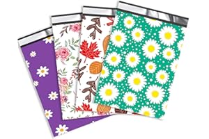 JinRuiKJ Mailers - 6x9 Poly Mailers Variety Pack of 100, 25Pcs Each Color, Strong Adhesive Shipping Bags for Clothing, Durable Thick Mailing Envelopes with Self Seal