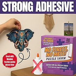 AGREATLIFE 24 Adhesive Puzzle Saver Sheets