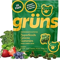 Gruns Adults Super Greens Gummies, Multivitamin