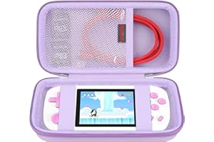 Elonbo Carrying Case Compatible with TEBIYOU Handheld Game Console for Kids Preloaded 218 Retro Video Games,Portable Gaming Player Travel Storage Cover Bag,Mini Arcade Electronic Toy Organizer Holder