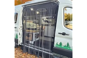 Vanhoxcci 71''H x 59''W Magnetic Van Bug Screen Fit for Mercedes Sprinter Ford Transit Ram Promaster Side Door, Sliding Door Magnetic Mosquito Net for Van