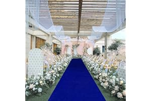 FUHSY Wedding Decorations Aisle Runner for Wedding Ceremony Royal Blue Velvet Aisle Runner 15FTx2FT Party Runner Aisle Outdoor Aisle Hallway Wedding Runner for Bridal Shower Indoor Church Aisle Carpet