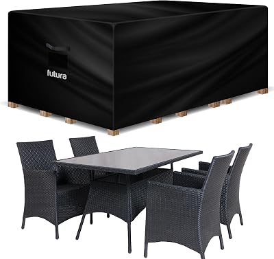 Futura Premium Rectangular Garden Furniture Cover 180x120x74cm 600D UV
