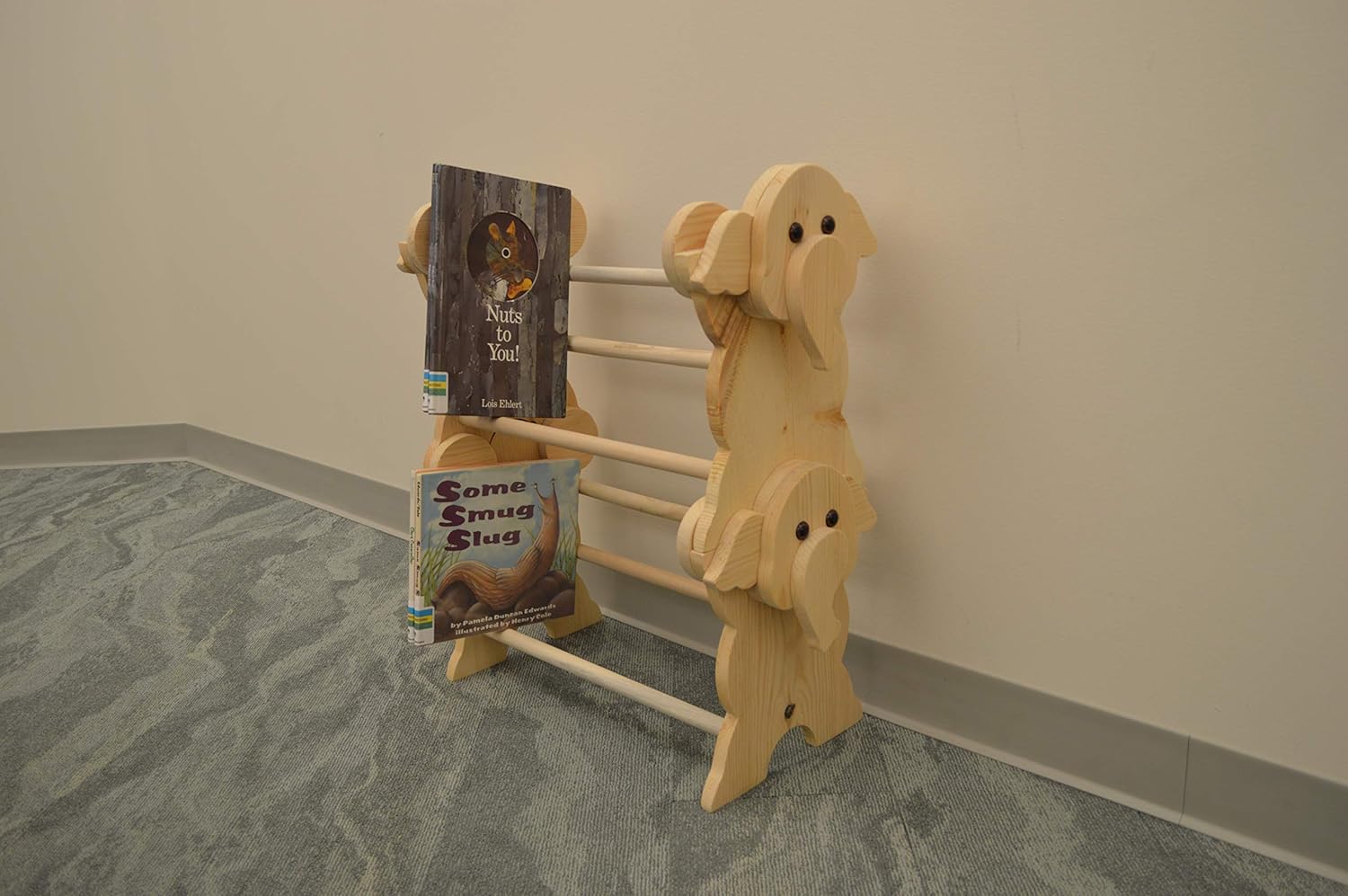 elephant bookshelf nursery