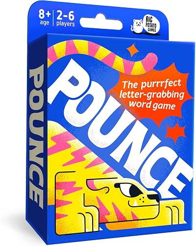Big Potato Pounce: The Purrrfect Letter Grabbing Card Game for 2-6 Players