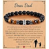 BABORI Cross Bracelet for Men Dad Father Husband Son Brother Grandson Father's Day Birthday Graduation Christian Faith Religious Bracelets First Communion Confirmation Gifts