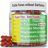 L-Tyrosine Bacopa Monnieri N-Acetyl-L-Tyrosine NALT Magnesium L-Threonate & Glycinate Methylated Vitamin B Complex Gummies, Caffeine Gum Supplement Pill Capsule Powder Tablet Tincture Alternative