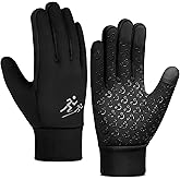 AOTOW Kids Winter Running Glove Cold Weather Touchscreen Warm Gloves for Hiking Biking Glove for Childrens 4-12 Year Old
