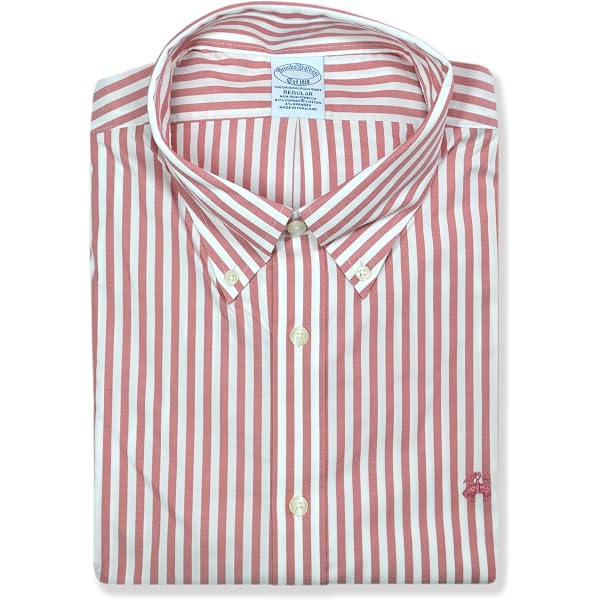 Amazon.com: Brooks Brothers Mens Slim Fit Cotton Blend Mixed Plaid  Embroidered Dress Shirt (Medium, 220340 White/Blue Multi) : Clothing, Shoes  & Jewelry