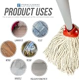 TDBS Red Cotton Mop Heads Replacement, 12 PY, Self Threading Socket, Pack of 10 view 4